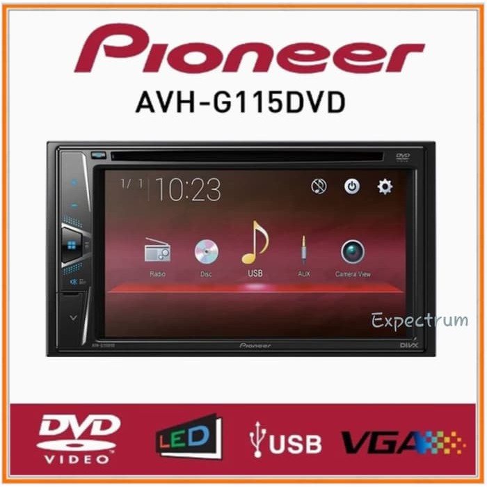 Pioneer AVH-G115DVD Tape Mobil AVH G115 DVD Double Din Head Unit Audio