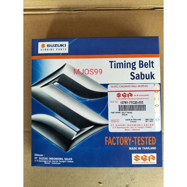 TIMING BELT SUZUKI APV - ARENA BALENO OLD ASLI