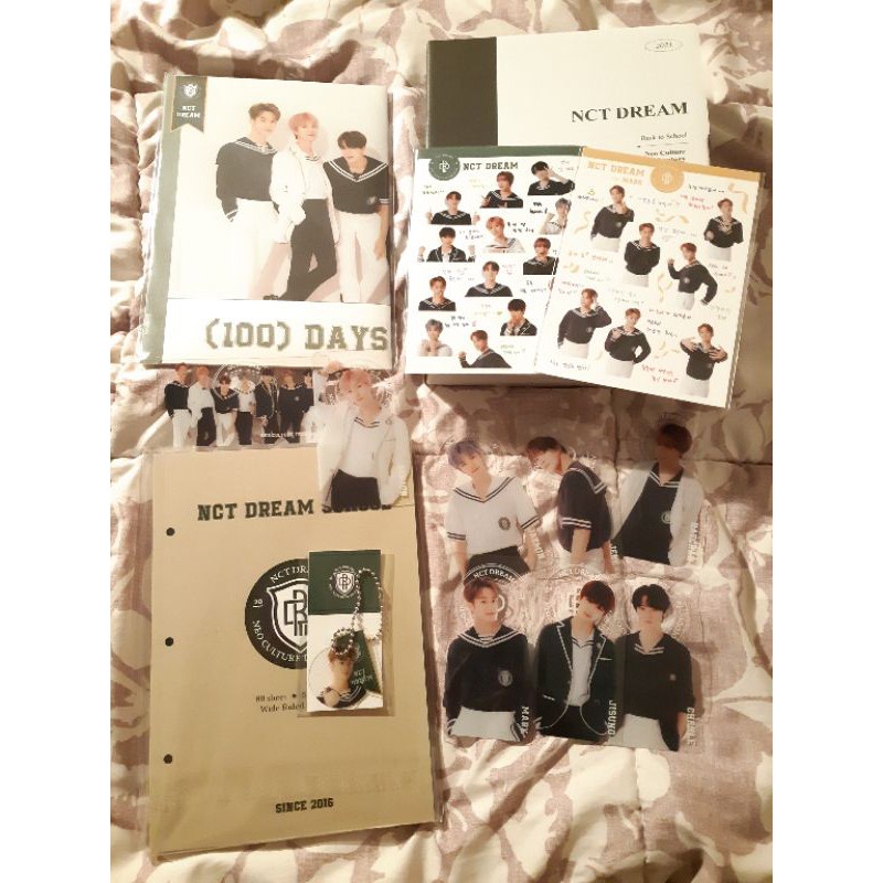 BACK TO SCHOOL KIT NCT DREAM MARK FULLSET UNSEALED RENJUN JAEMIN JENO JISUNG CHENLE HAECHAN B2SK B2S