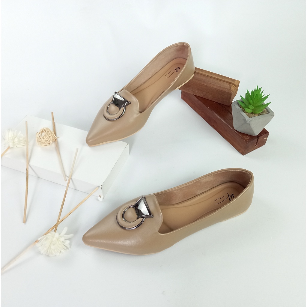 VNL Valerie Flatshoes | Sepatu Wanita | Sepatu Flatshoes | Flatshoes Casual | Sepatu hak 1cm