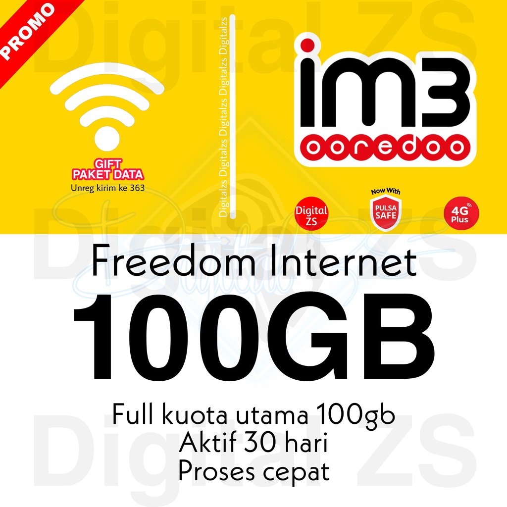 Jual Kuota Indosat 100gb Dan 50gb Paket Freedom Internet Dan Freedom ...