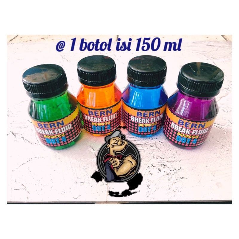 TERMURAH MINYAK REM WARNA BURN THAILAND MINYAK REM BIRU IJO OREN UNGU MERK BERN 150ML