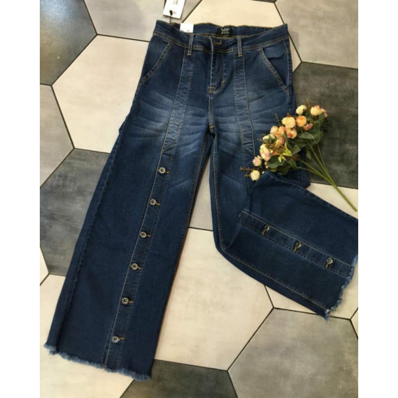 DEOLIN VJ KULOT JEANS KANCING TENGAH