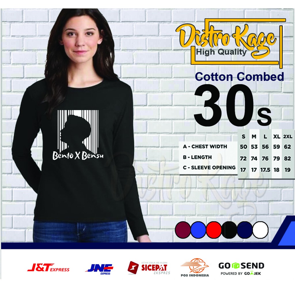 Kaos BXB Bento X Bensu Siluet 02 Betrand Peto Ruben Onsu Bento X Bensu Baju Fans Lengan Panjang