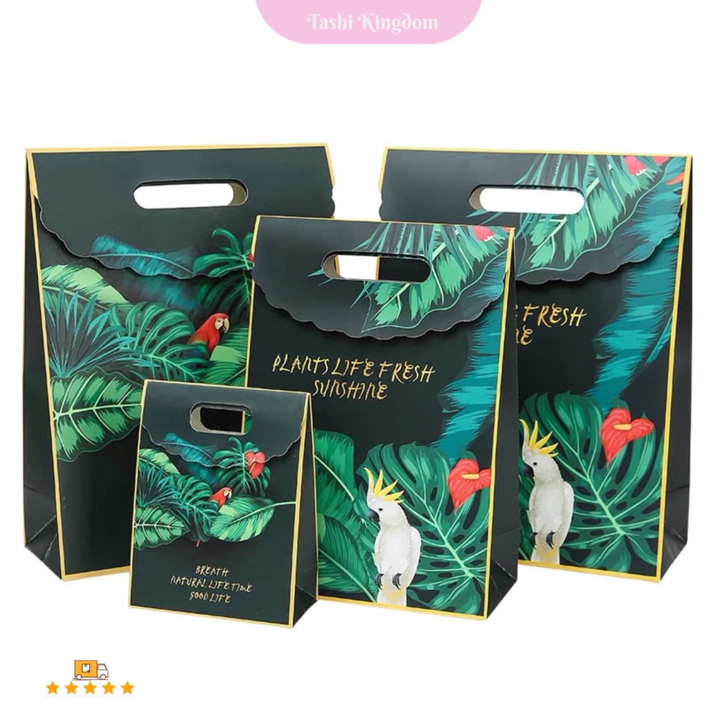 

Paper bag Hijau bird hampers kantong hadiah kado, kantong gift bag XL / bingkisan hadiah wedding , kantong bag gift tunangan