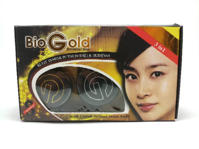 Paket bio gold original / cream pencerah wajah paket 3in1