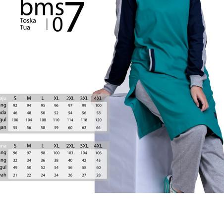 ▼ Baju Olahraga Kaos Muslimah Believe BMS 07 Toska Tua - Hijau Tosca, S ✰