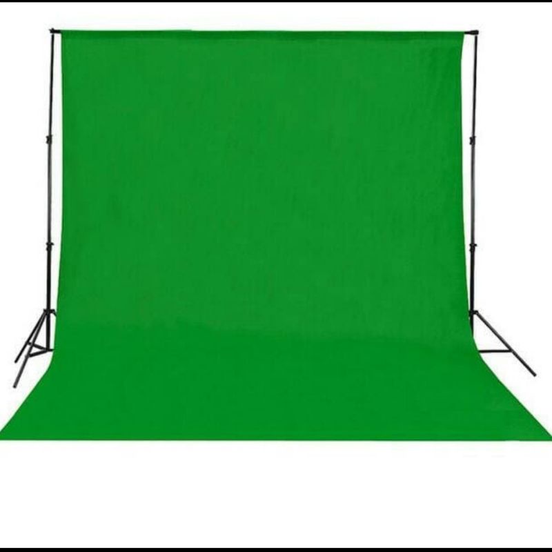 kain background hijau polos 2.5x3 meter