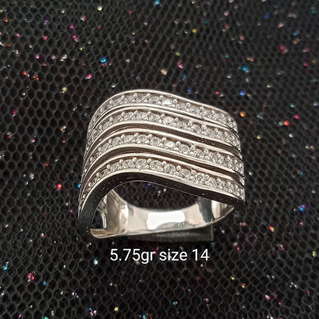 Cincin Emas 17 K - Putih 5.75gr Kadar 750 - 2729