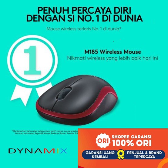 Logitech Wireless mouse M185 ORIGINAL GARANSI RESMI