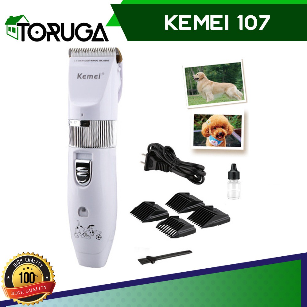 Pet Clipper Kemei 107 Alat Cukur Bulu Hewan Binatang Cukuran Kucing Anjing