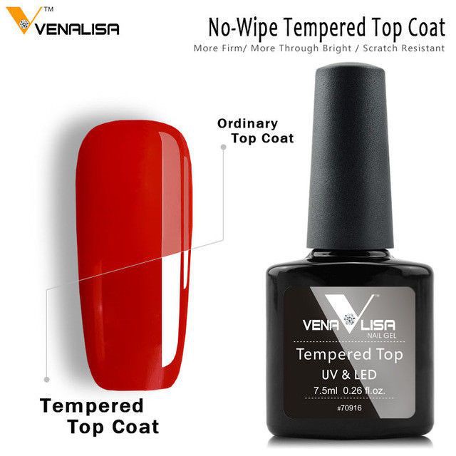 Kutek Gel Nail Polish Venalisa Base Coat &amp; Top Coat Nail Gel polish / UV GEL POLISH 12ML