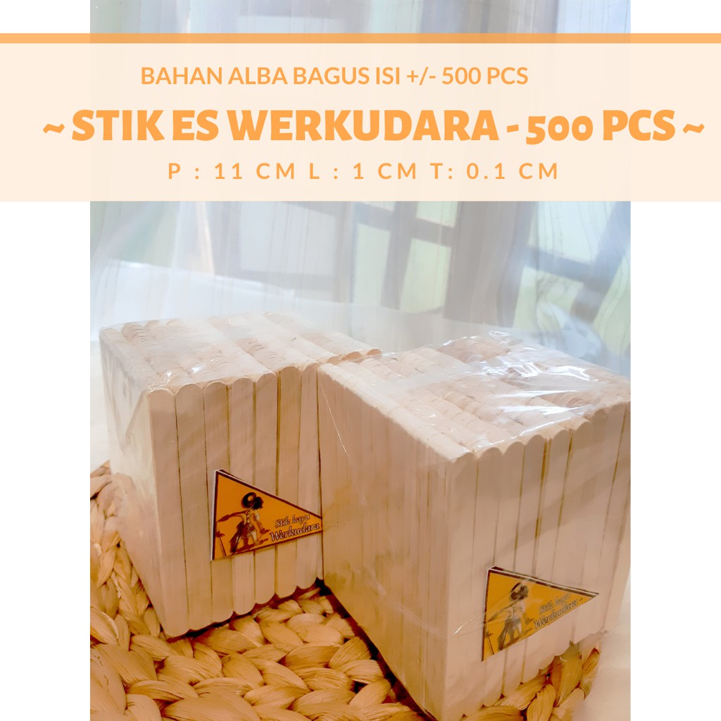 Jual Stik Es Krim / Kayu Es Krim / Dari- Stik Es Stik Es Cream Rumah - Stik Es Krim MainWERKUDARA