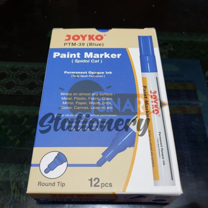 

~@~@~@~@] Spidol paint marker blue ptm39 joyko 1pak isi 12pc