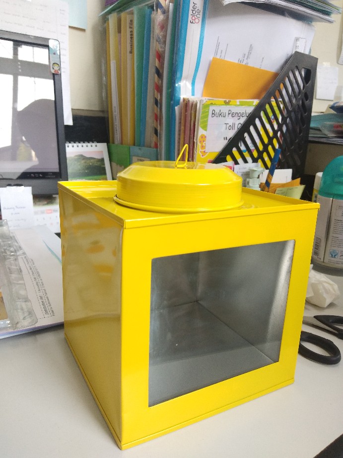 Kaleng Kerupuk Mini Ukuran 13x13cm/toples Unik/toples Jadul/ Wadah Lucu Serbaguna