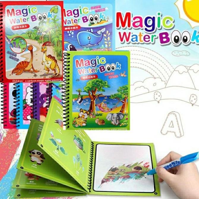 

Magic Water Book Mainan Buku Mewarnai Anak Dengan Pena Air magist4 Berkualitas