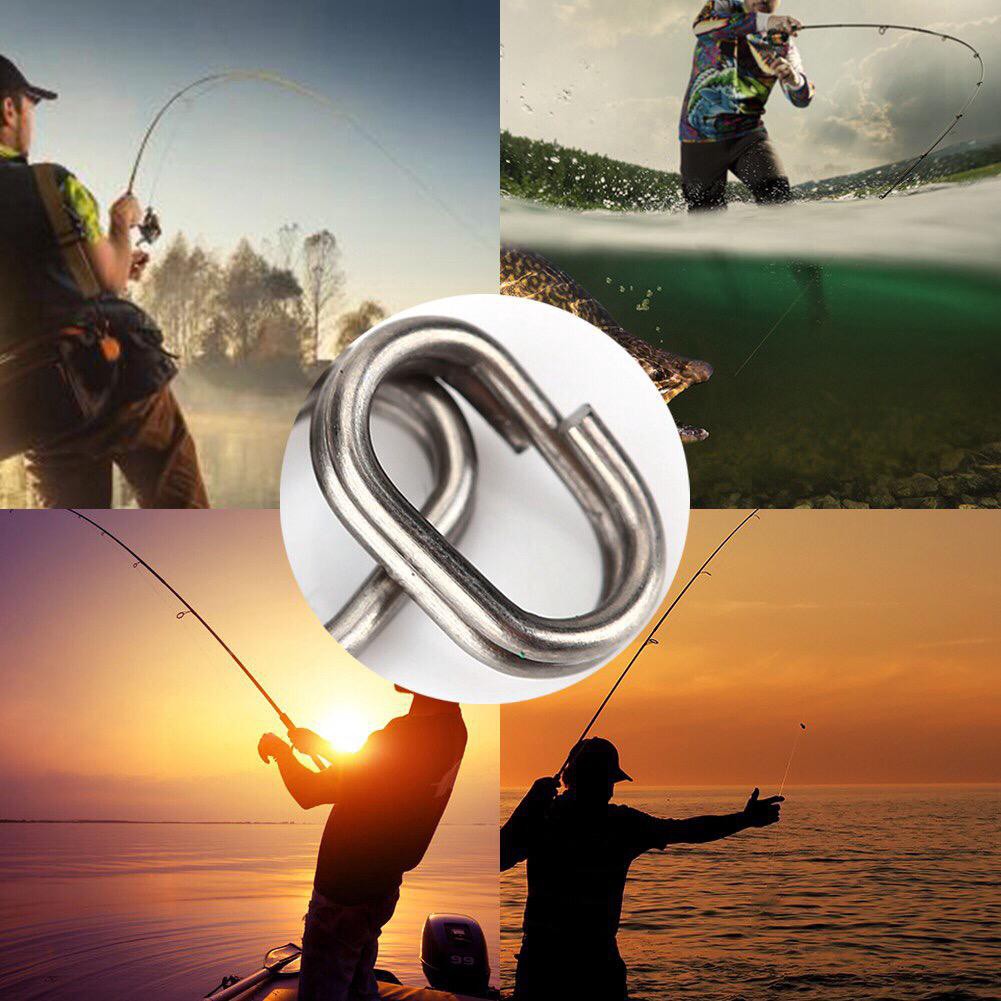 Split Ring Oval mancing Stainless Steel 10pcs Tahan Karat