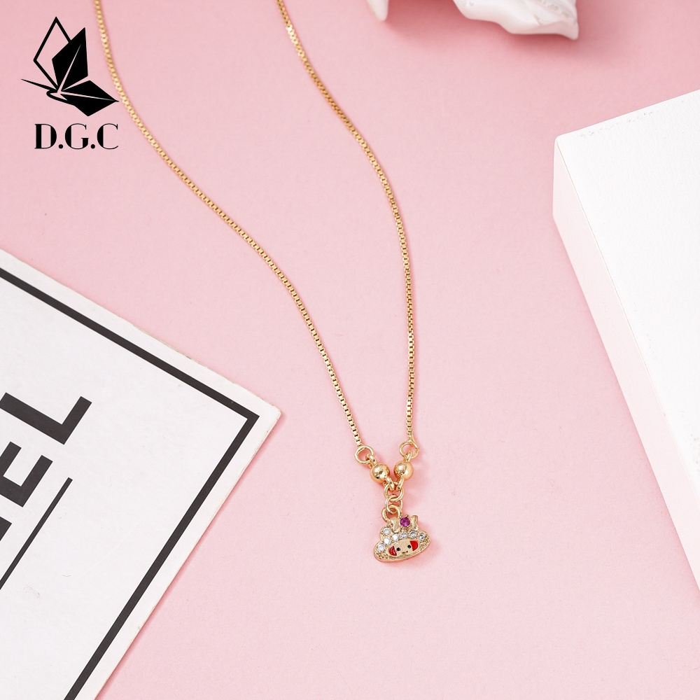 ♥️✅COD✨Kalung Anak Perempuan Korea Fashion Aksesoris Titanium Jewelry Cewek Perhiasan Emas Murah D652