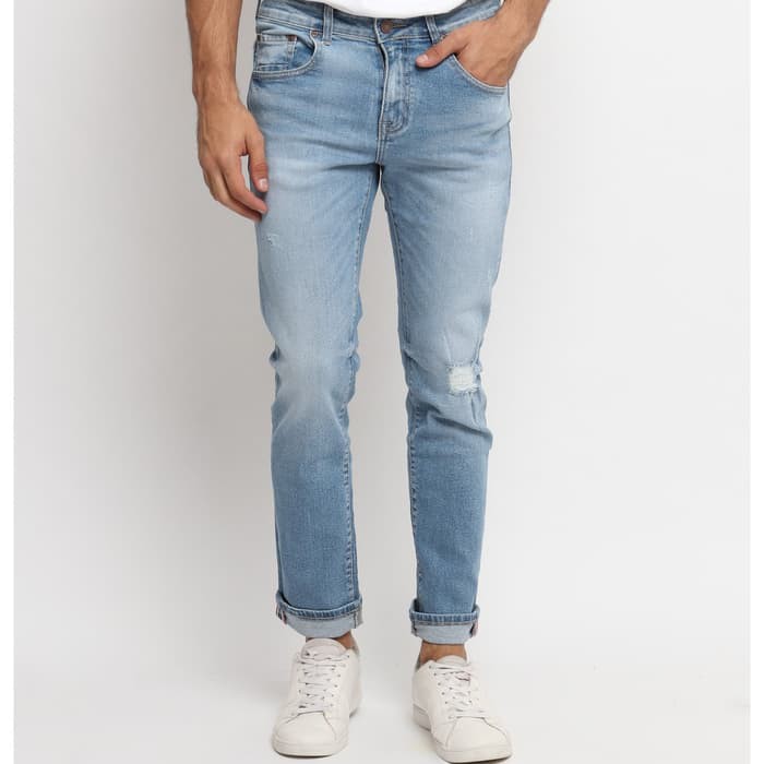 Celana Jeans Jumbo Pencil size 40 45 warna Hitam Biru Panjang A2E4 celanapria jeans sobek skinny ori