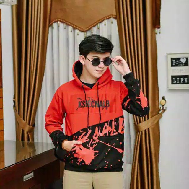 JAKET COUPLE KSIECNALB L-XL-XXL / HOODIE COUPLE KSIECNALB / SWEATER COUPLE KSIECNALB LF-MERAH HITAM