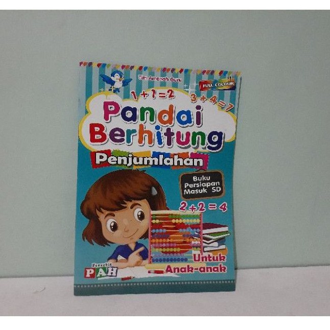 Buku Anak TK dan PAUD Pandai Berhitung Penjumlahan dan pengurangan Full Color