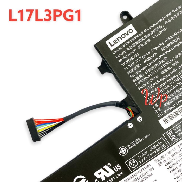 Baterai Laptop Lenovo Y530 Y530 15ICH Y7000 Y7000P L17C3PG1 L17L3PG1