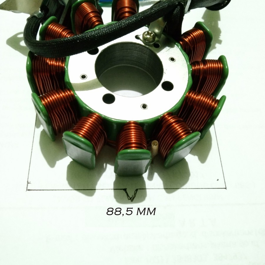 SPUL STATOR ASSY 12 POLE 88.5 MM VIAR,JIALING,NOZOMI,TOSSA