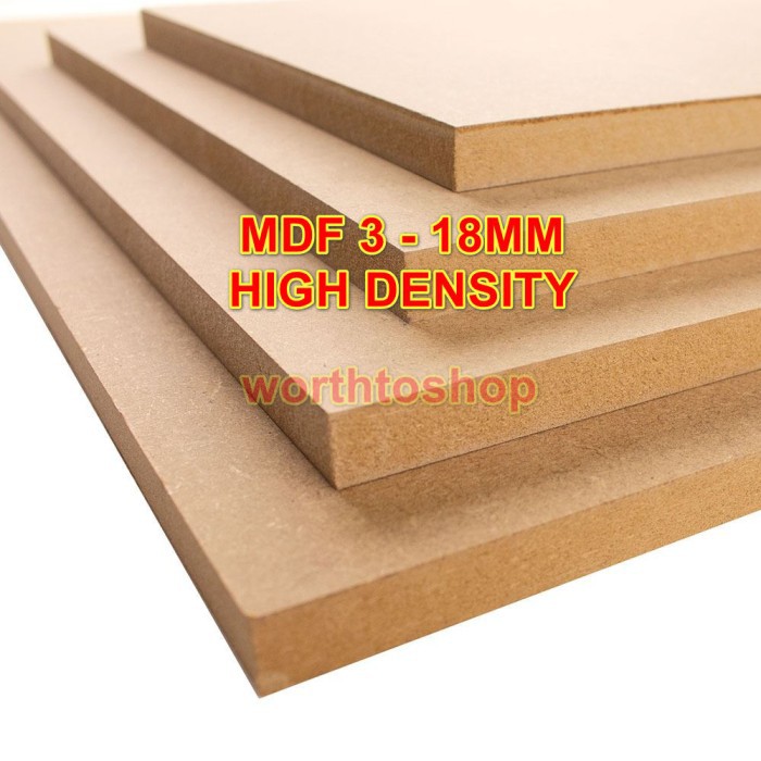 [BISA COD] Mdf 18Mm (122X244)Cm / Mdf Board 18Mm - High Density DISKON