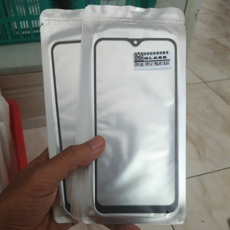 Kaca lcd + Lem Oca Oppo A5S A7 A12 Realme 3 Kaca Depan Kaca Touchscreen Kaca Ts Tc Original