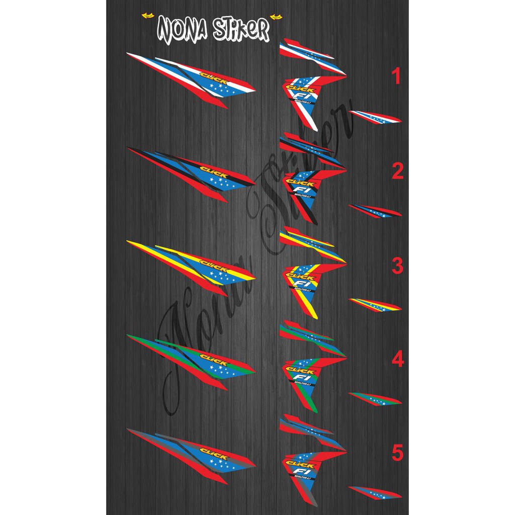 STIKER STRIPING DECAL NEW VARIO 125/150 LED THAILAND