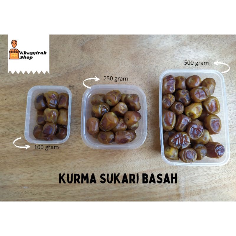 

SUPER PROMO!!! 250gr Kurma sukari / Kurma Sukary / ruthob basah / ruthab basah