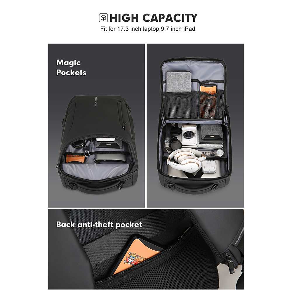 Mark Ryden Tas Ransel Laptop dengan USB Charger Upgrade Vers - MR9031