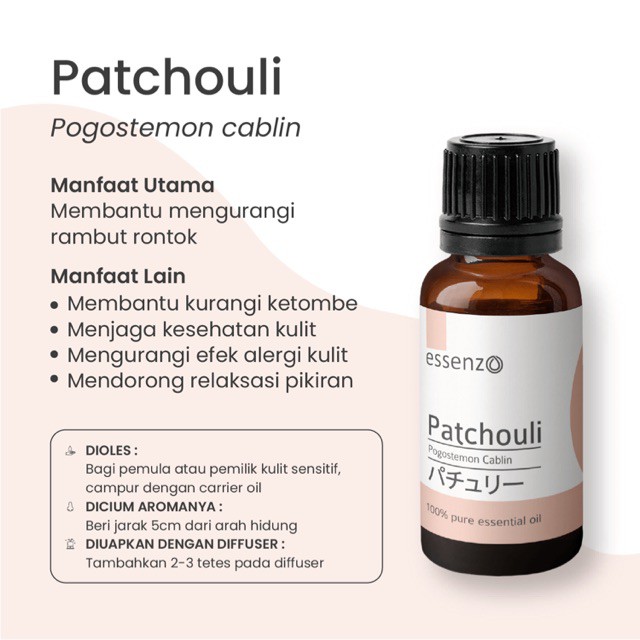 Patchoui Essential Oil - 100% Minyak Atsiri