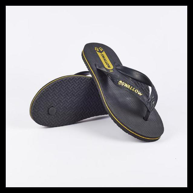 OBRALLL!!! Sendal Jepit Pria / Sandal Pantai Swallow Black Pearl