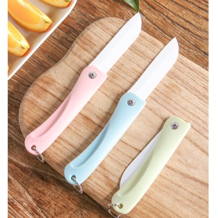 TOKO MUDA Pisau Buah Sayuran Makanan kitchen set Stainless steel Pisau Dapur LD03 dan Alat Asah Pisau Gunting Serbaguna