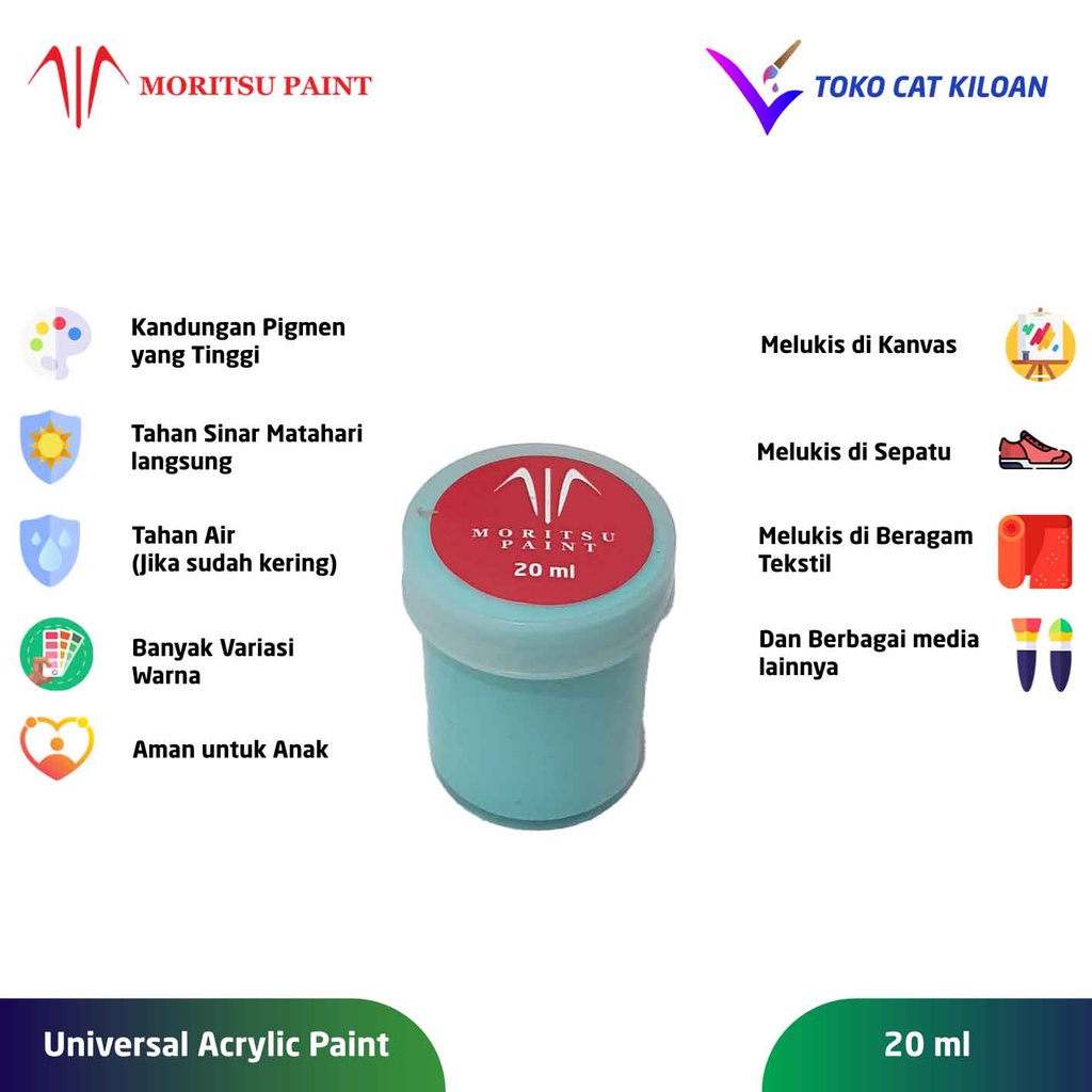 

Moritsu Acrylic Paint 20ml - Non Primary