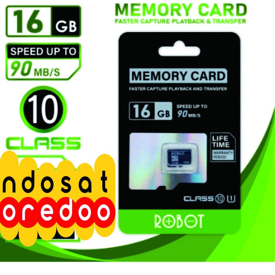 Murah Terkeren (INDOSAT UNL) ROBOT STORAGE MICRO SD 4GB/16GB/32GB CLASS 6 TF CARD WITH PACKAGE