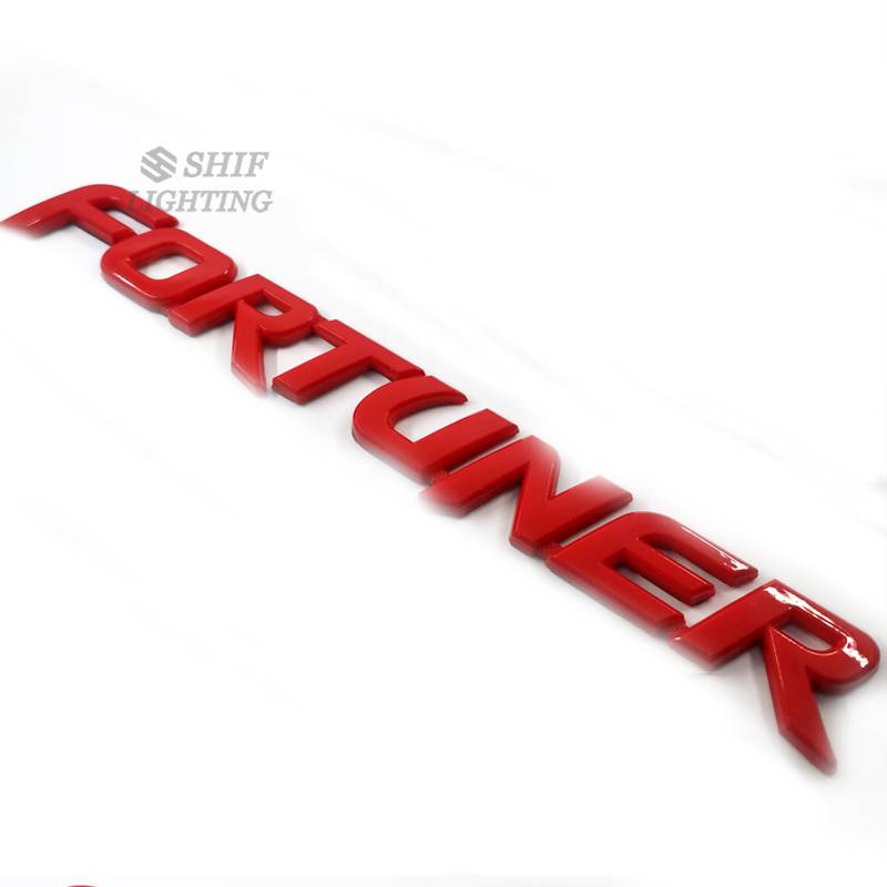 1pc Stiker Emblem / Badge Tulisan Fortuner Bahan Abs Untuk Dekorasi Bagasi Mobil Toyota