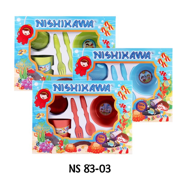 Nishikawa Feeding Set / Tempat Makan - Gift Set - Tempat Makan Bayi Set Ns 8303