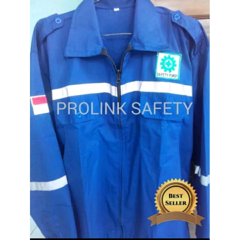 SERAGAM BAJU SAFETY BIRU BENHUR BCA RESLETING