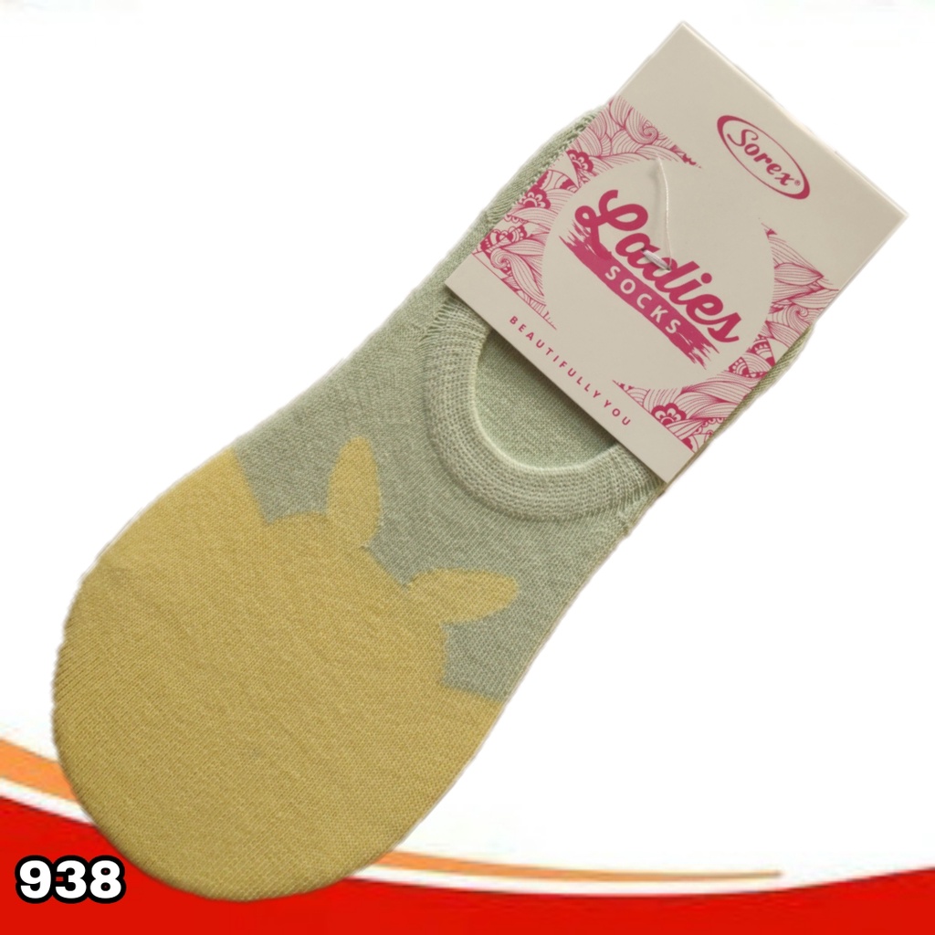 K950 - KAOS KAKI TAPAK WANITA SOREX W5705 INVISIBLE PER 1 PCS