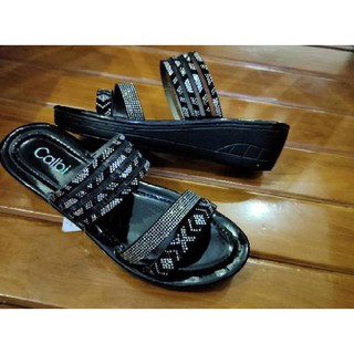  Telah Hadir SANDAL  CALBI  SELOP WEDGES SEDANG 5 CM 