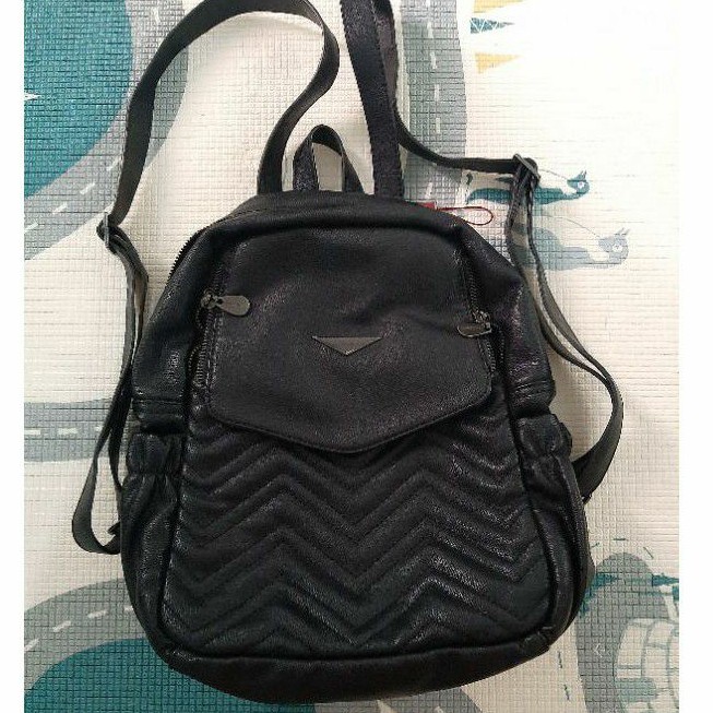 Tas Ransel Elizabeth Wanita Hitam Preloved