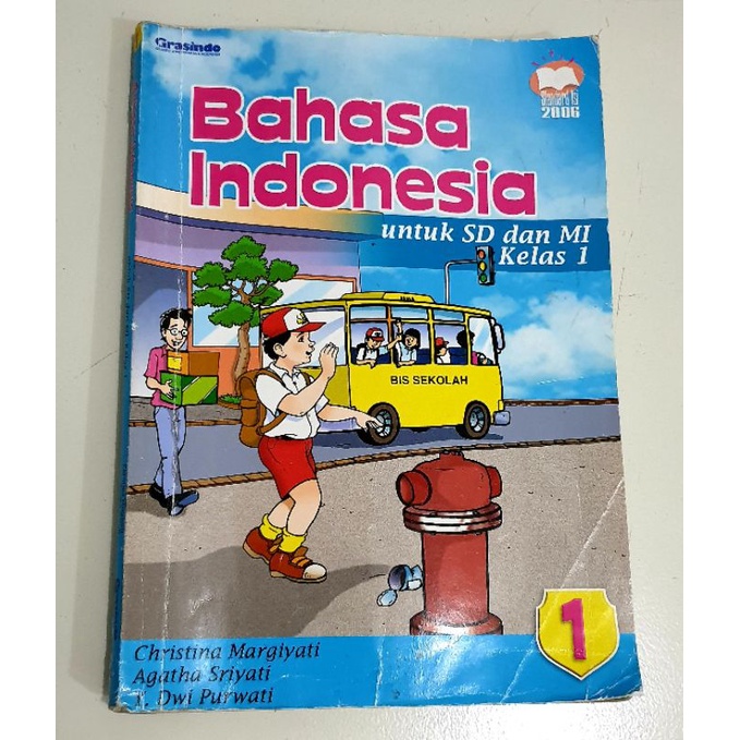 Buku Bahasa Indonesia Kelas 1 SD KTSP 2006 Penerbit Grasindo