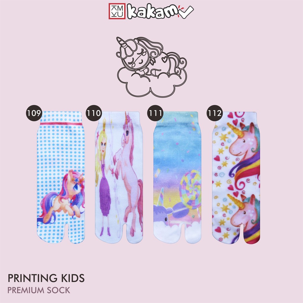 Kaos Kaki Anak Printing Karakter 6