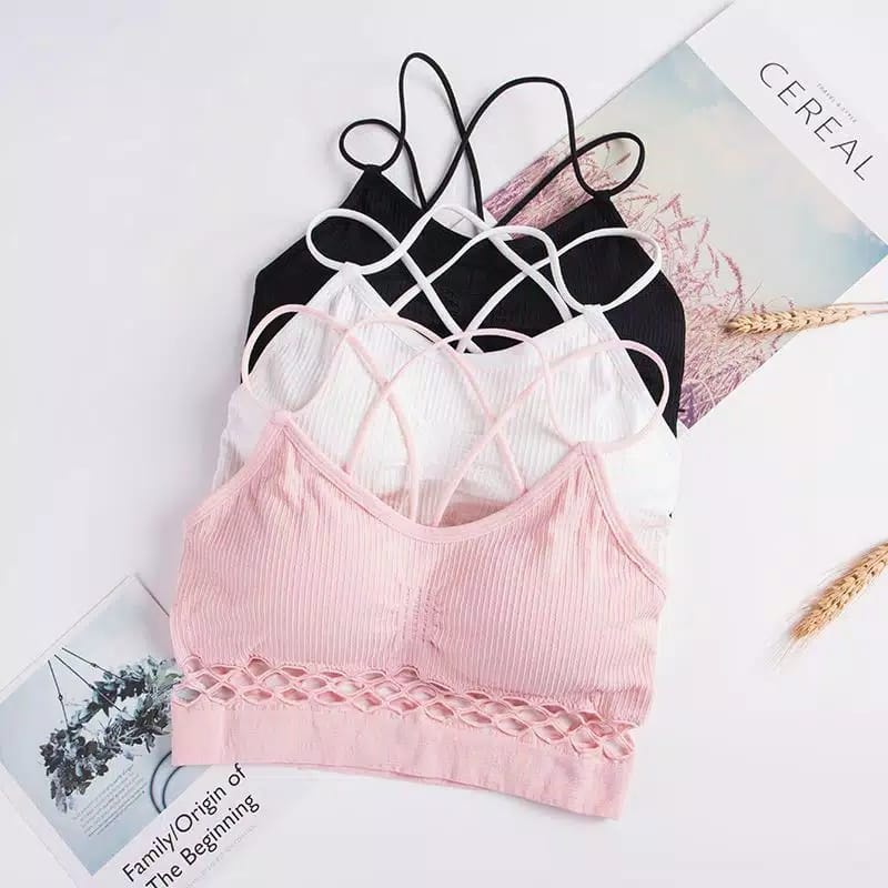 SPORT BRA YOGA BRA OLAHRAGA BRA FASHION WANITA BRA JARING WANITA