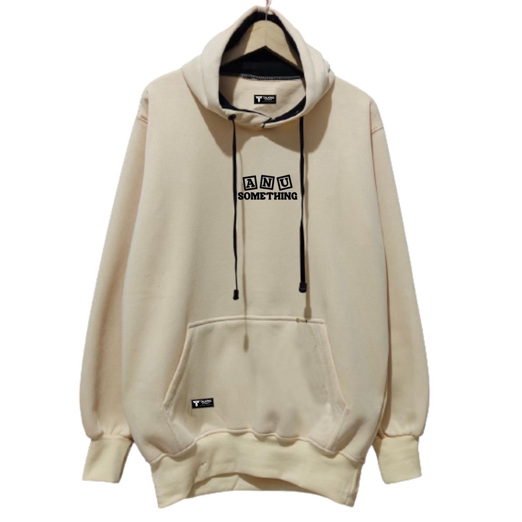 Hoodie Pria Sweater Premium  Local Brand Aesthentic  Warna Cream List Anu Someting Unisex Oversize hudi Hoddie Swueter Hoddie