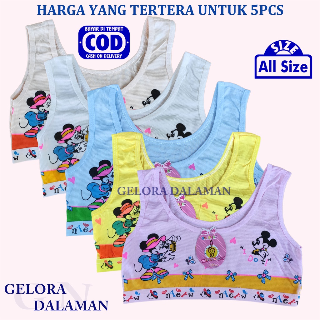 6Pcs Miniset  Warna Remaja Motif Gambar Kartun