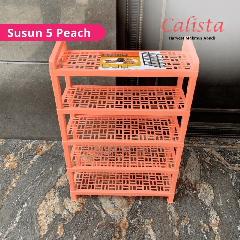 Rak sepatu susun calista cosmic / rak sepatu plastik calista