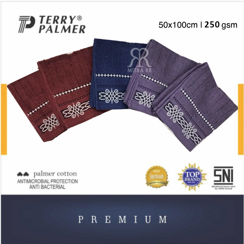 Handuk Terry Palmer Premium Tanggung 50x100 Handuk Mandi Cotton Antibacterial